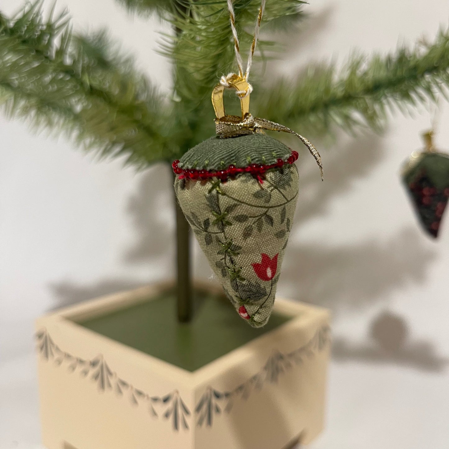 Paxe's Designs ~ Mini Strawberry Ornament