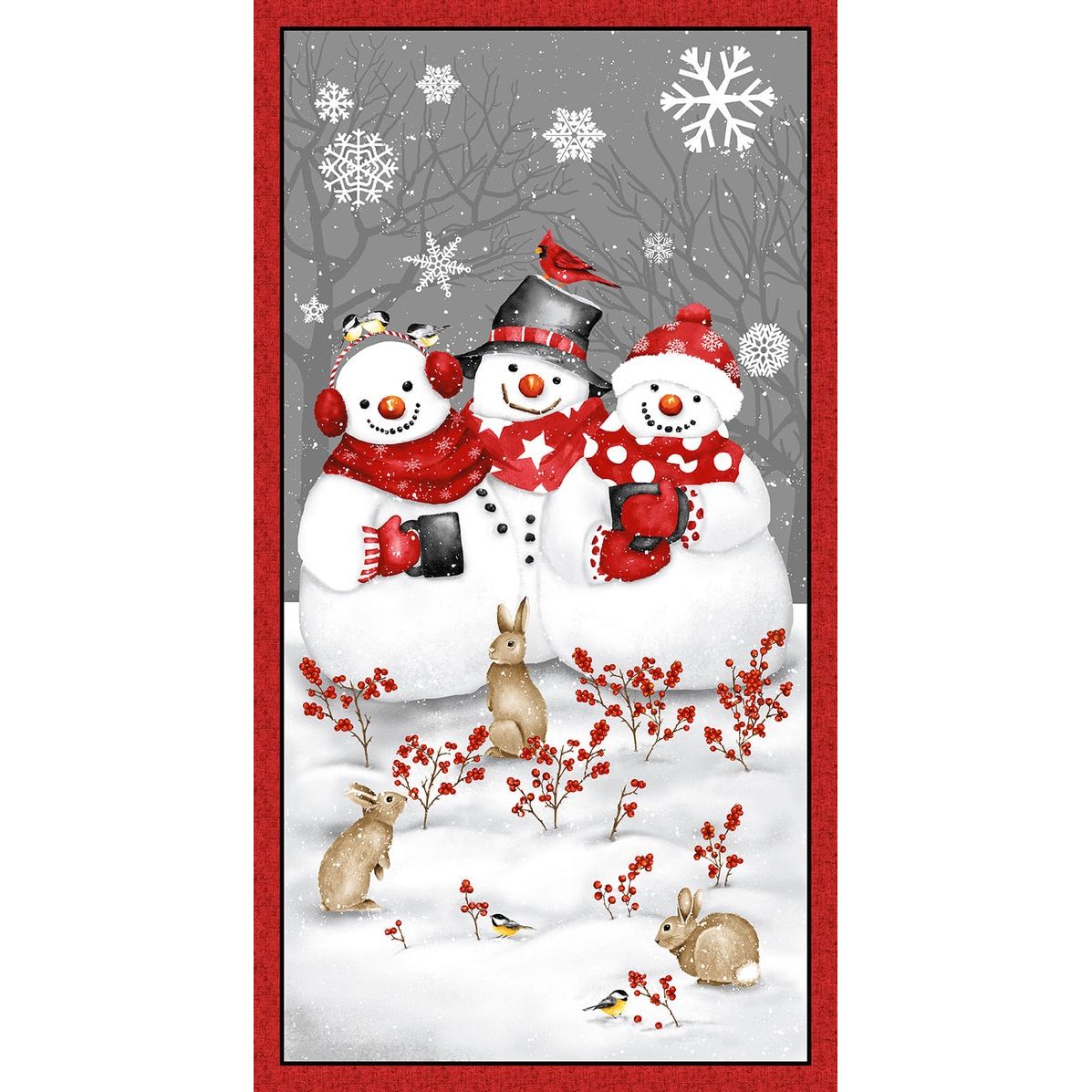 Snow Crew Flannel ~ Main Panel ~ F1296P-89 Multi