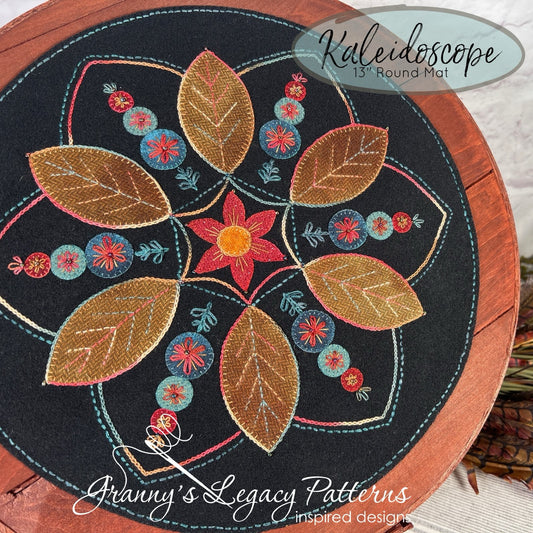 Granny's Legacy | Kaleidoscope Wool Applique Pattern