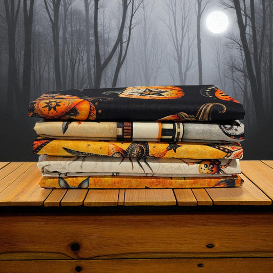 Jeepers Creepers ~ Fat Quarter Bundle 5 pcs