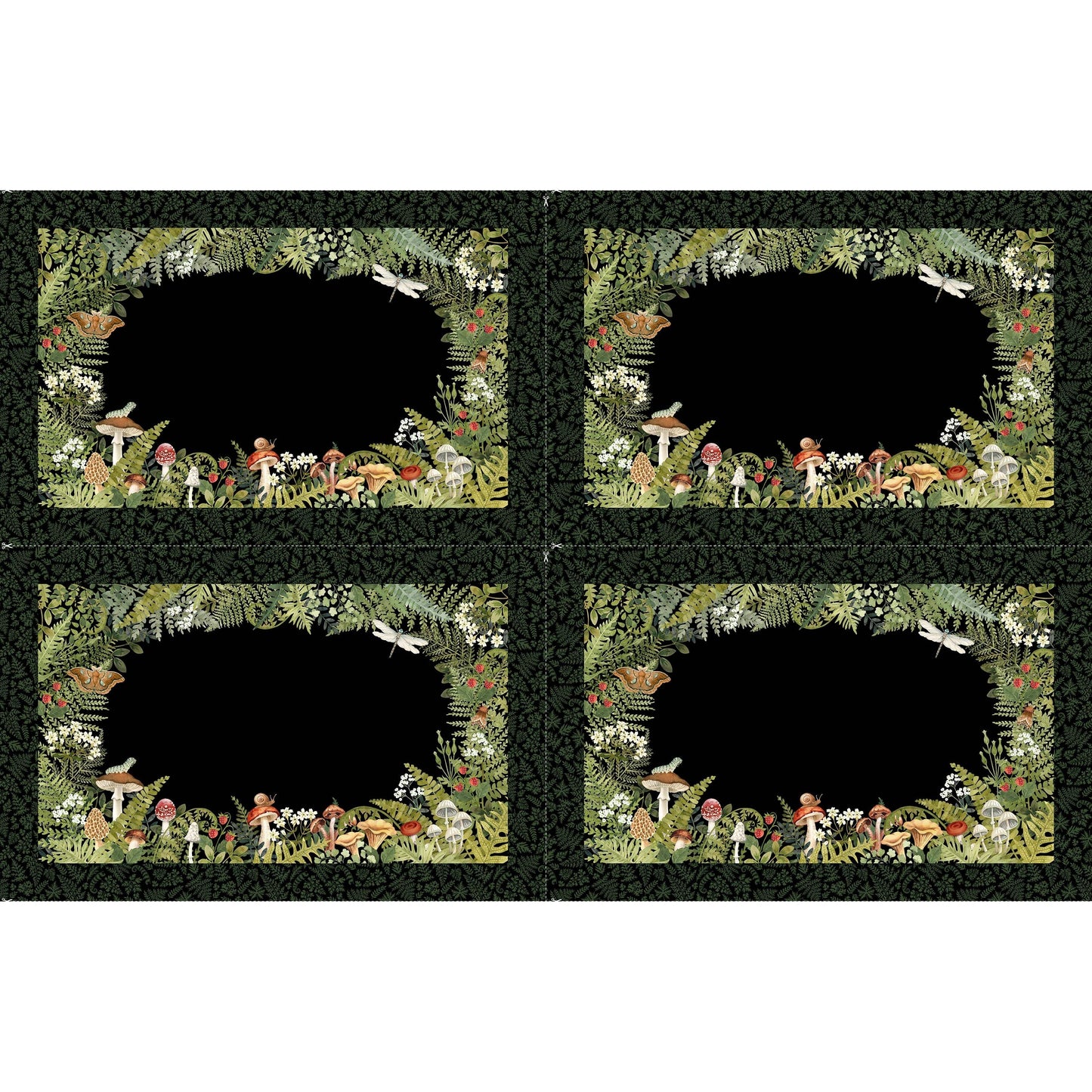 Wild Harvest ~ Placemats ~ DP27519 99 Black