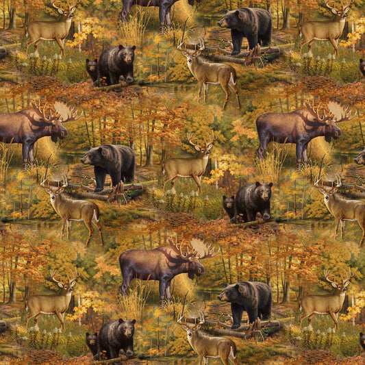 Naturescapes Wilderness ~ Scenic ~ DP27787-37 Rust Multi