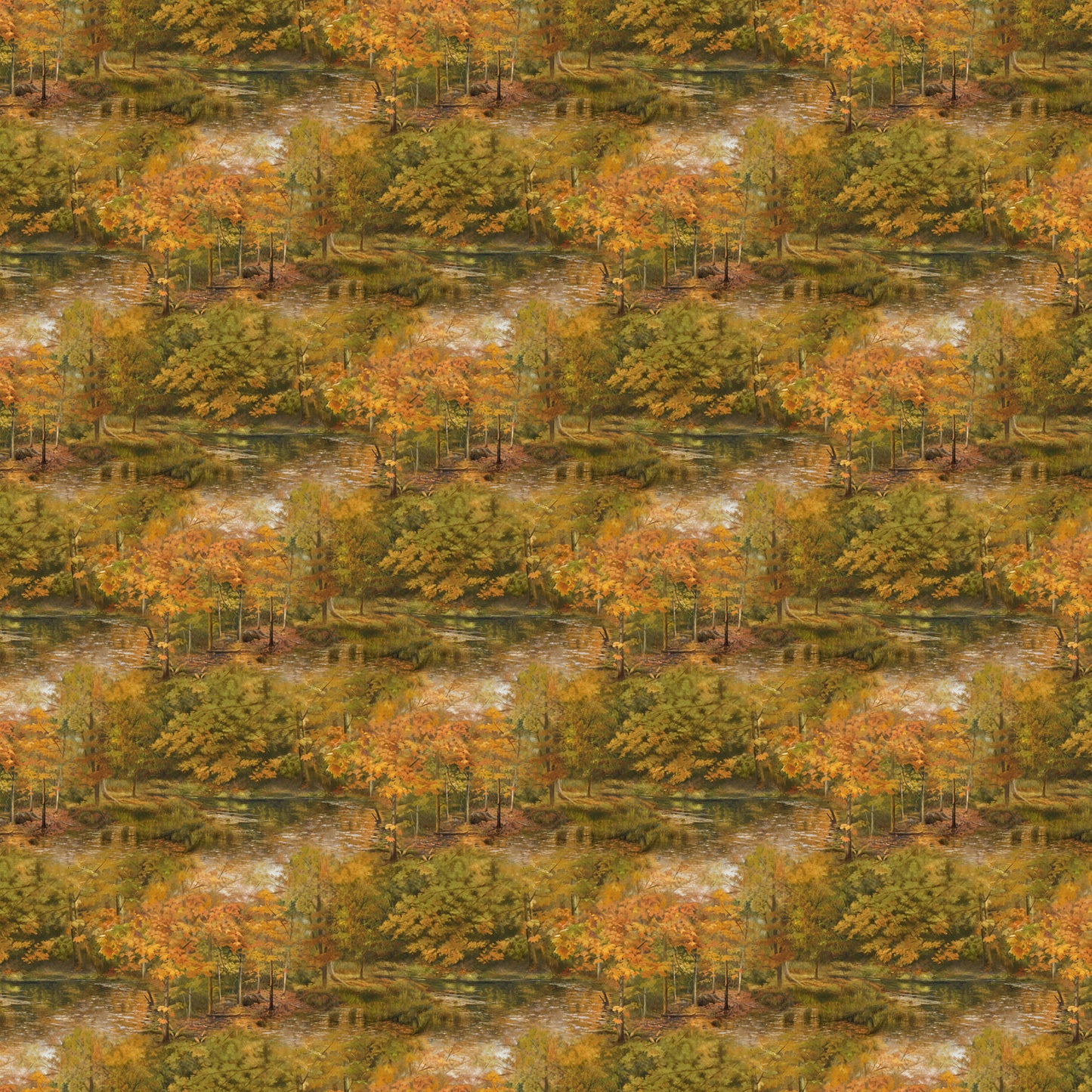 Naturescapes Wilderness ~ Trees ~ DP27788-37 Rust Multi