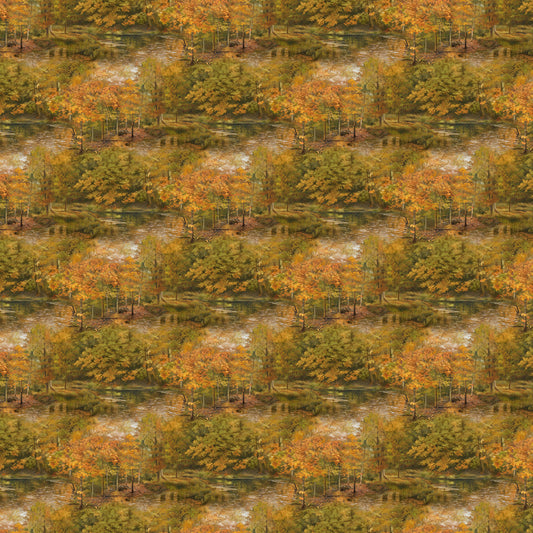 Naturescapes Wilderness ~ Trees ~ DP27788-37 Rust Multi