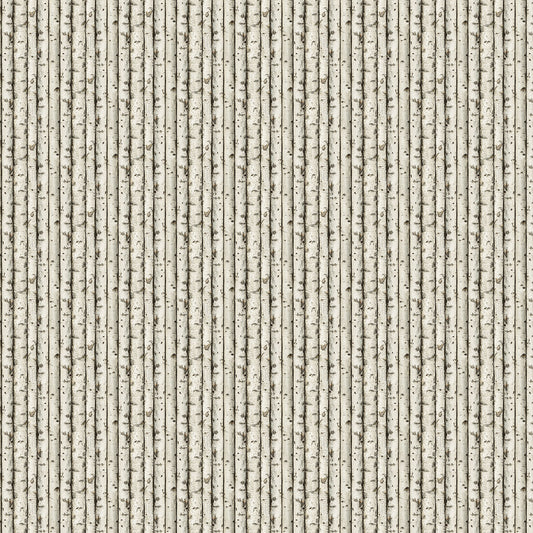 Naturescapes Wilderness ~ Birch Logs ~ DP27792-12 Beige Multi