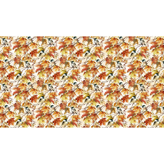 Autumn Breeze ~ Birds ~ DP28057-11 Cream Multi