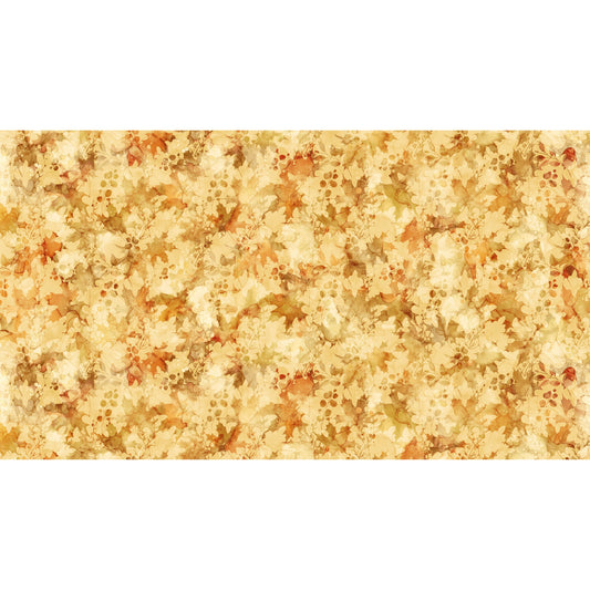 Autumn Breeze ~ Leaf Texture ~ DP28058-52 Ochre