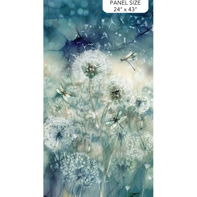 Whisper ~ Panel ~ DP28700-68 ~ Teal Multi