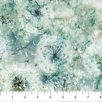 Whisper ~ Packed Seed Pods ~ DP28702-64 Med Teal Multi