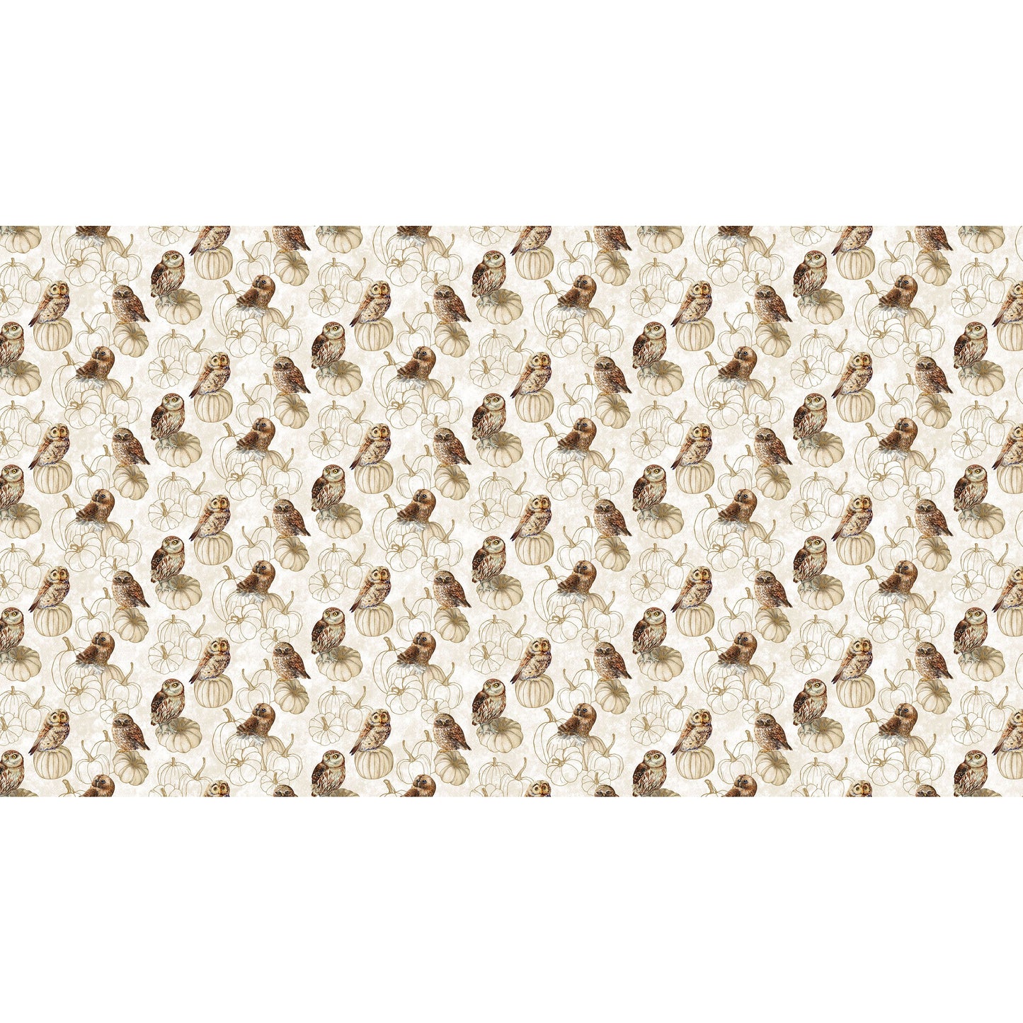 Night Owl ~ Owls ~ DP28850-11 Cream Multi