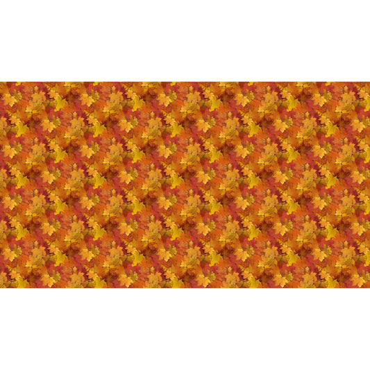 Night Owl ~ Leaves ~ DP28851-56 Orange Multi