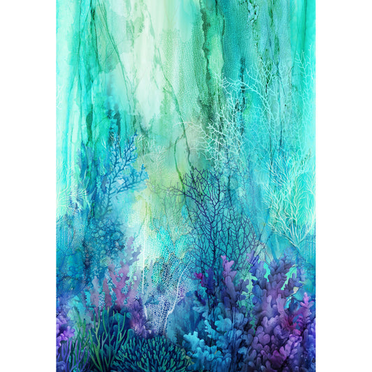 Coral Reef ~ Ombre ~ DP28876-66 Turquoise Multi