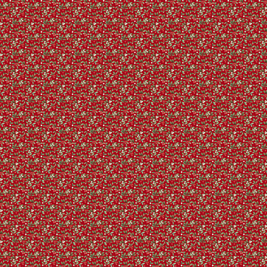 Home For Christmas ~ Mistletoe ~ DP28931-24 Red Multi