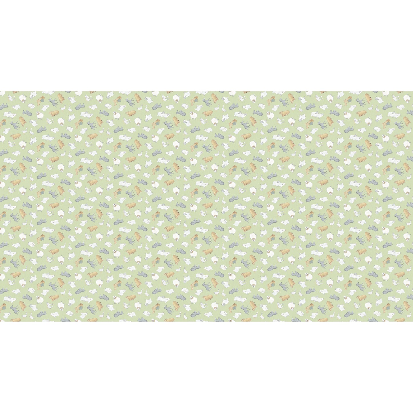 The Nativity ~ Animal Toss ~ DP28993-74 Green Multi
