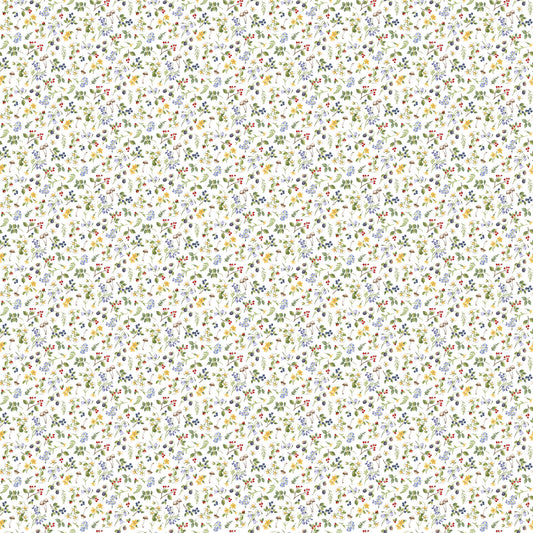 Country Mouse ~ Small Floral Toss ~ DP29010-10 White Multi