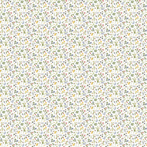 Country Mouse ~ Small Floral Toss ~ DP29010-10 White Multi