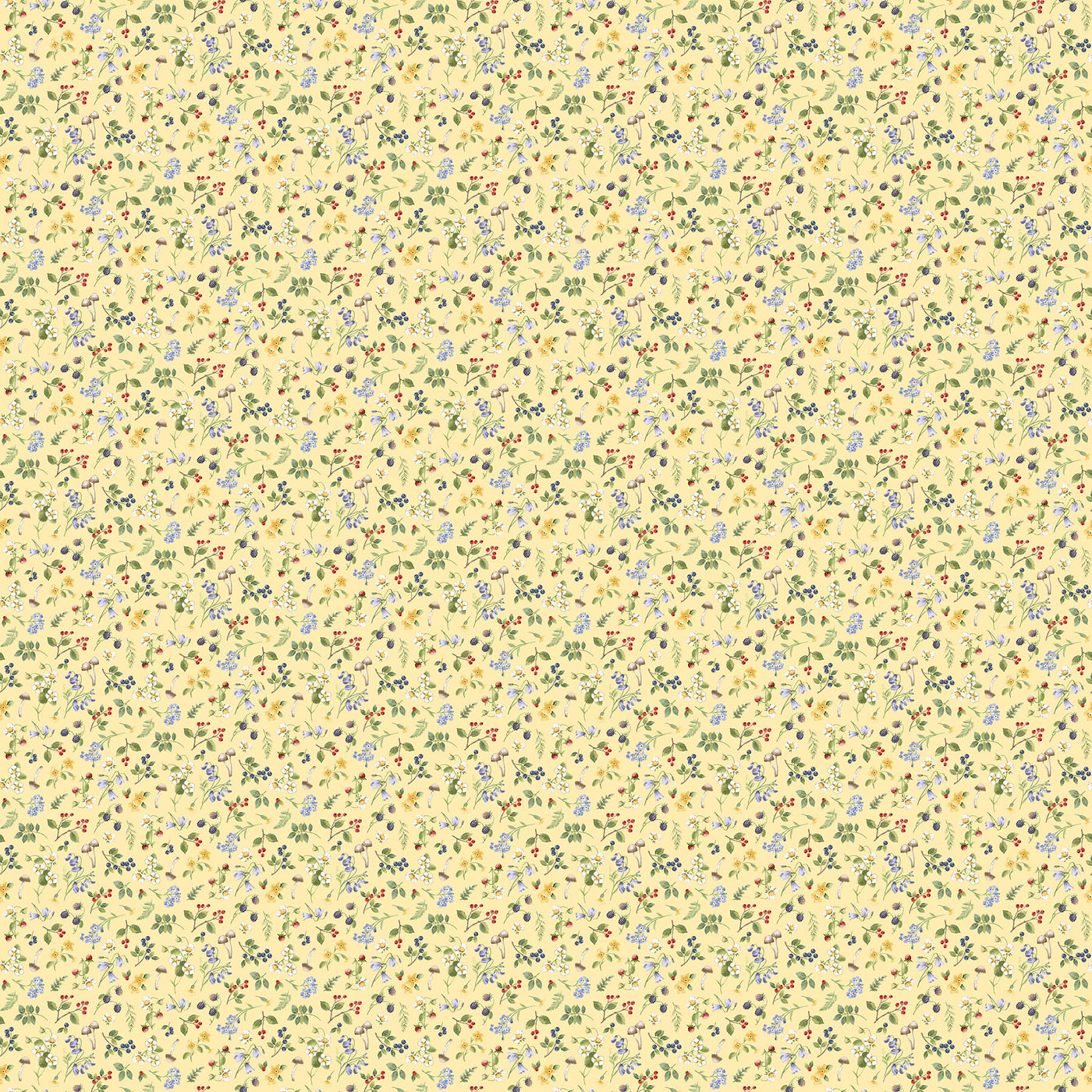 Country Mouse ~ Small Floral Toss ~ DP29010-52 Yellow Multi
