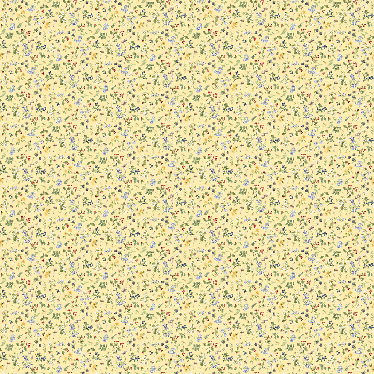 Country Mouse ~ Small Floral Toss ~ DP29010-52 Yellow Multi