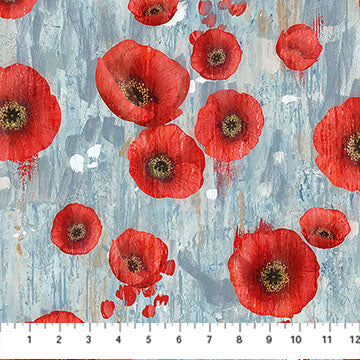 Poppy Meadow ~ Poppy ~ DP29087-42 Blue Multi