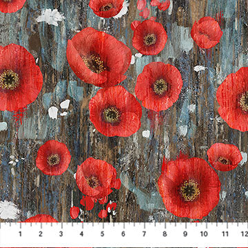 Poppy Meadow ~ Poppy ~ DP29087-97 Charcoal Multi