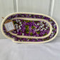 Hand-Crafted ~ Lilac ~ Fabric Covered Rope Bowl