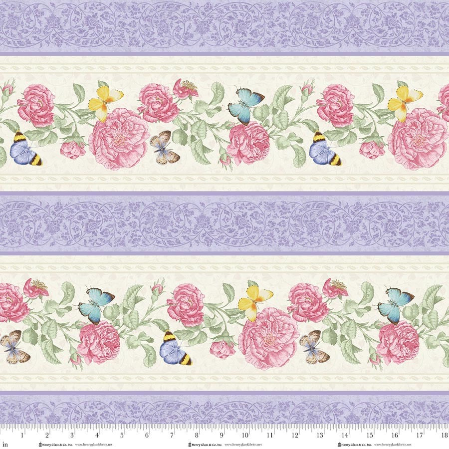 Fluttering Florals ~ 2175-25 Pink/Lavender