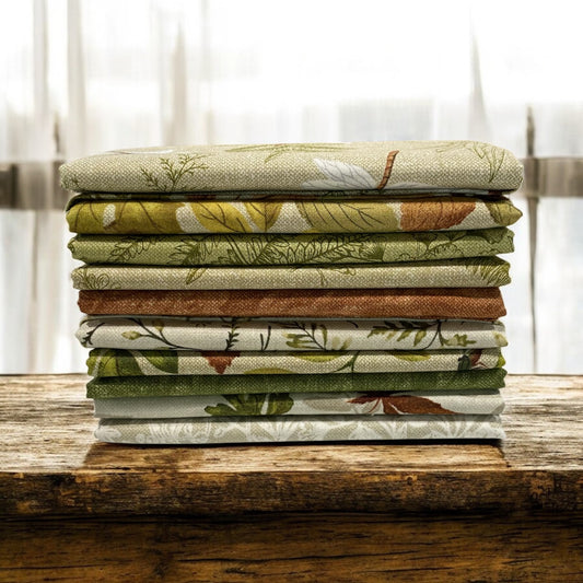 Natural Elements ~ Fat Quarter Bundle 10 pcs