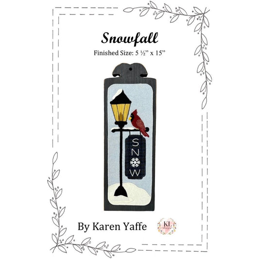 Karen Yaffe Designs ~ Snowfall Wool Applique Pattern or Kit