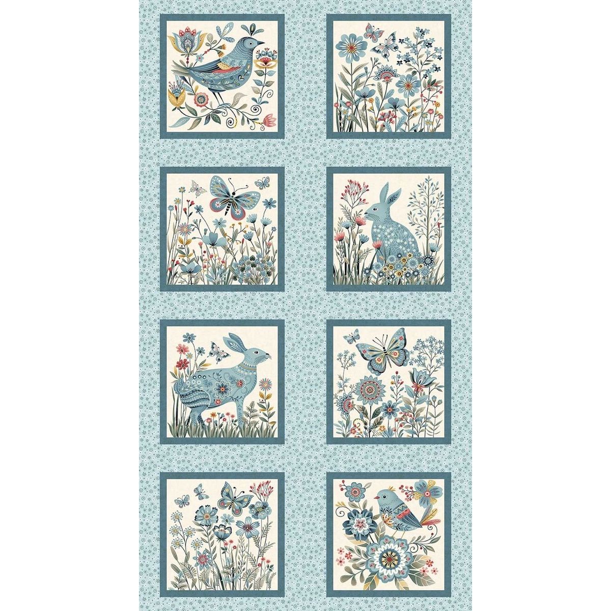 Norwegian Forest ~ Forest Block Panel ~ 3551B-17 Pale Blue