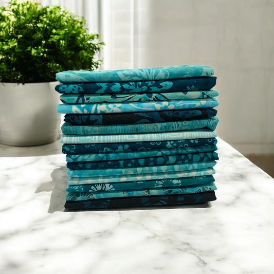 Lagoon ~ Fat Quarter Bundle 15 pcs