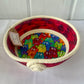 Hand-Crafted ~ Pets ~ Fabric Covered Rope Bowl