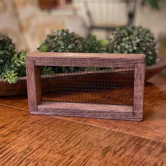 Sifter Frame from Reclaimed Barn Wood ~ Mini