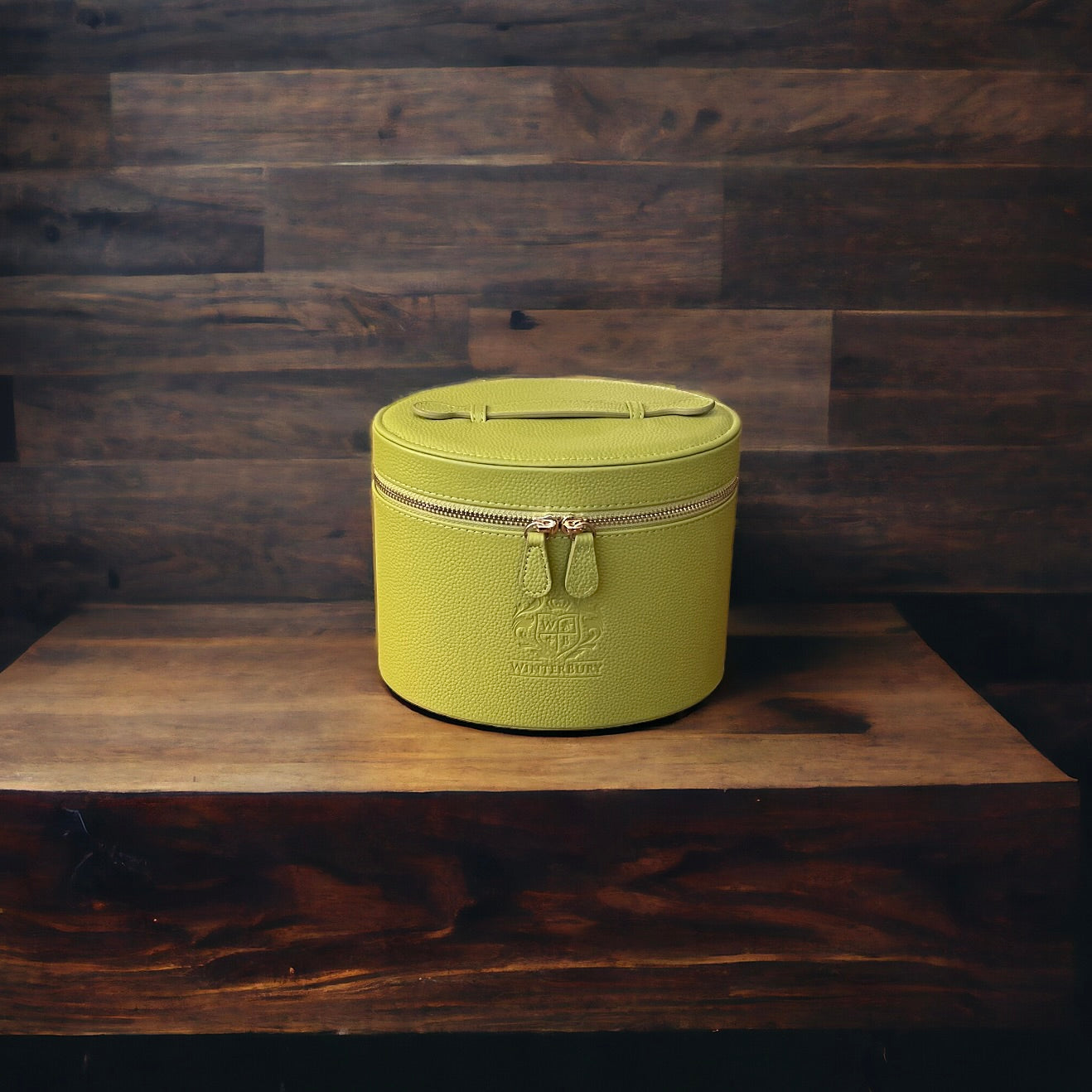 Winterbury Citron Small Leather Needlework Case - Spring Line