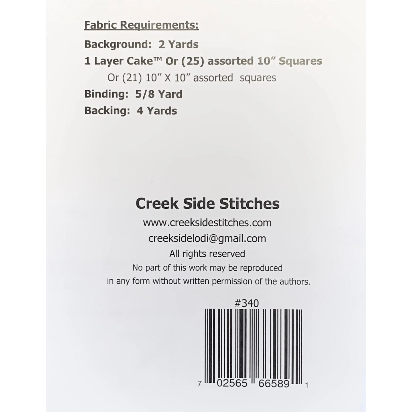 Creek Side Stitches ~ Jagged Quilt Pattern