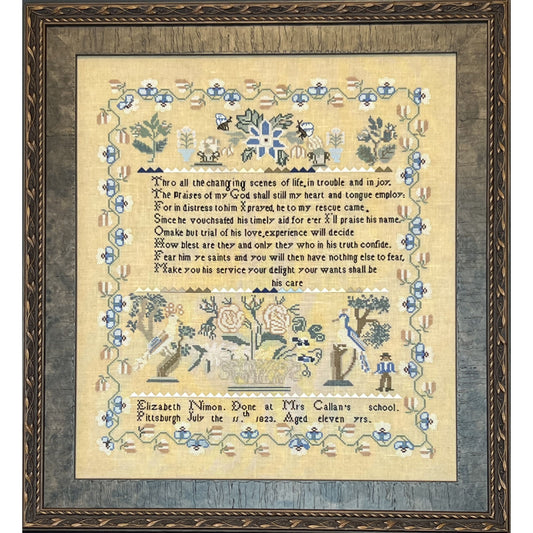 Queenstown Sampler Designs | Elizabeth Nimon 1823 - Pennsylvania MARKET 2025