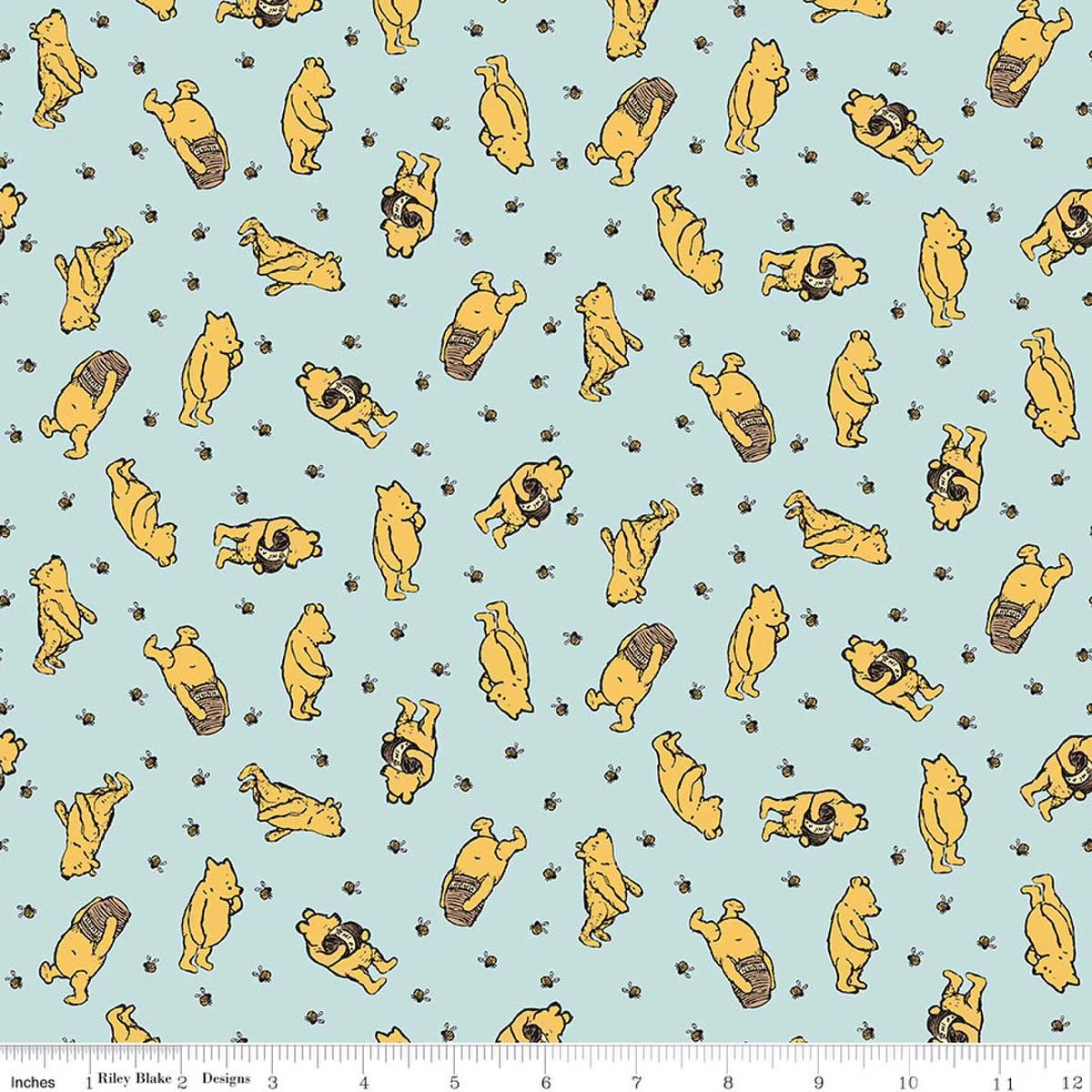Winnie the Pooh ~ Flannel ~ F17503-BLUE