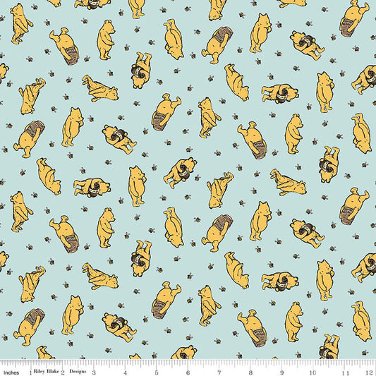 Winnie the Pooh ~ Flannel ~ F17503-BLUE