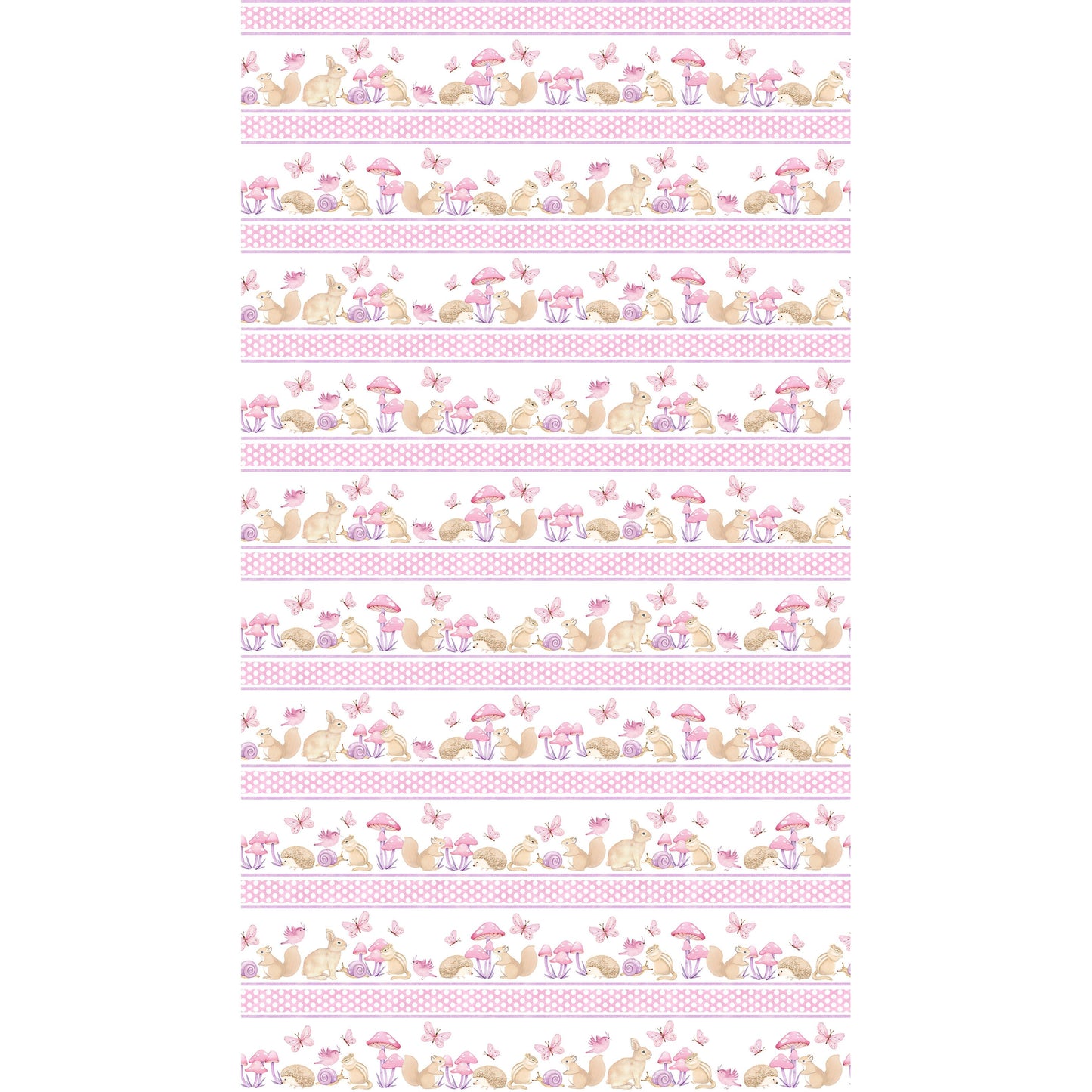 Peas in a Pod ~ Border Stripe ~ F29035-21 Pink Multi