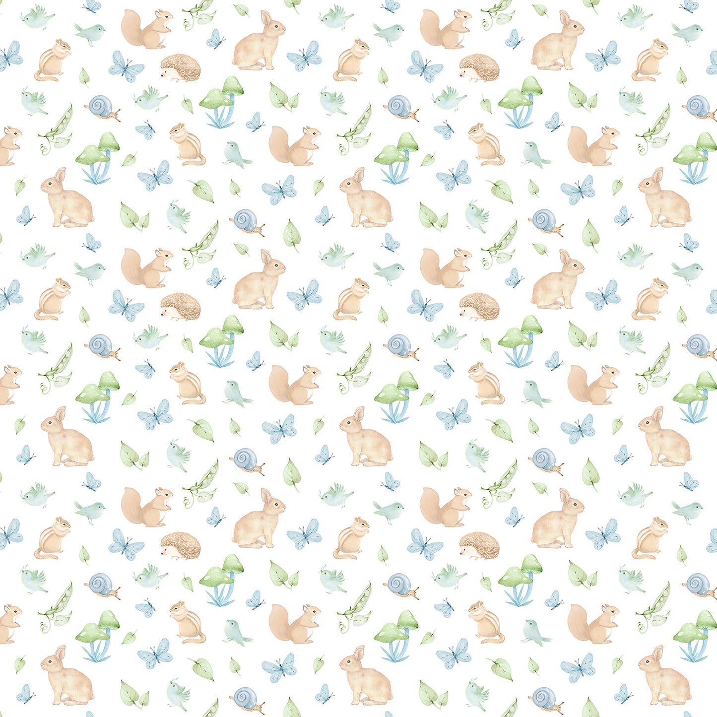 Peas in a Pod ~ Animals ~ F29036-41 Blue Multi