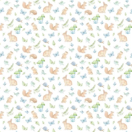 Peas in a Pod ~ Animals ~ F29036-41 Blue Multi