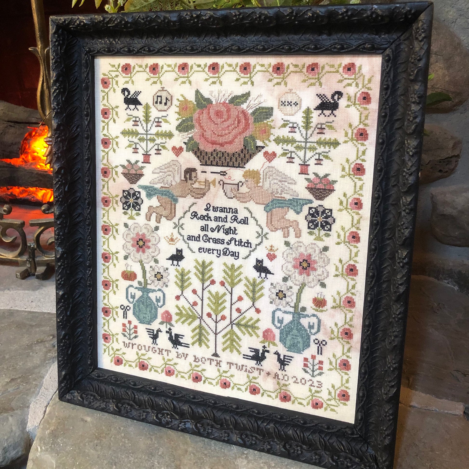 Heartstring Samplery ~ Rock & Roll Sampler – Hobby House Needleworks