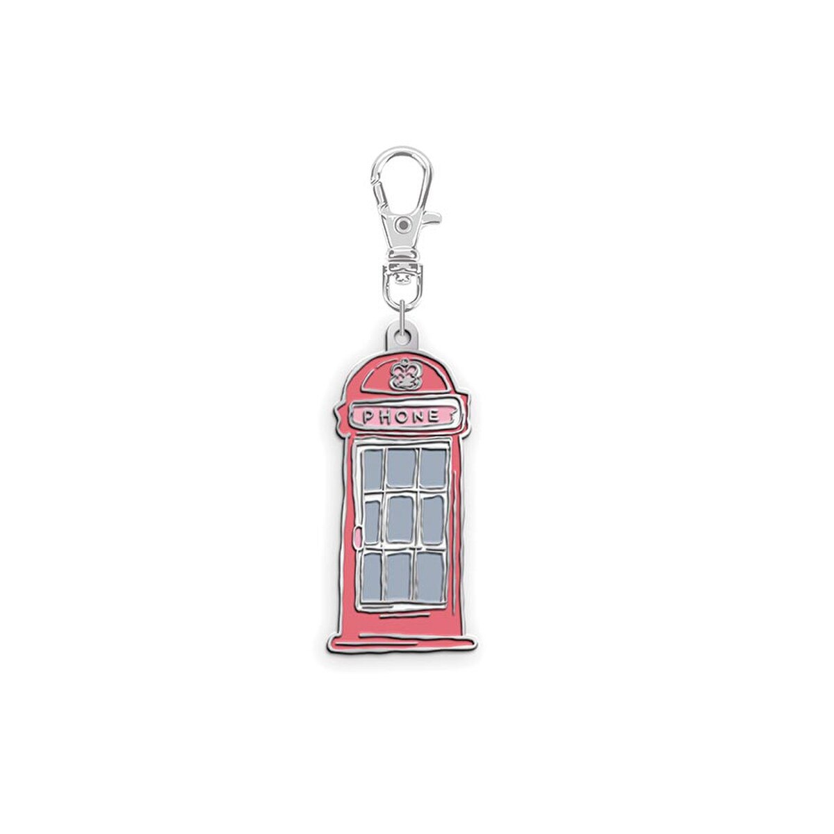 Phone Booth Enamel Charm ~ FG-54049