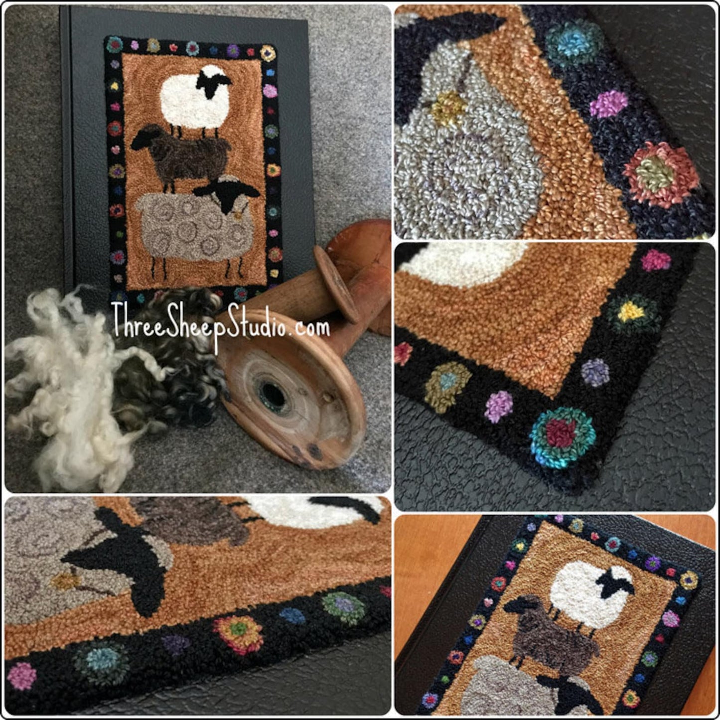 Three Sheep Studio: Rug Hooking Frame and Cover