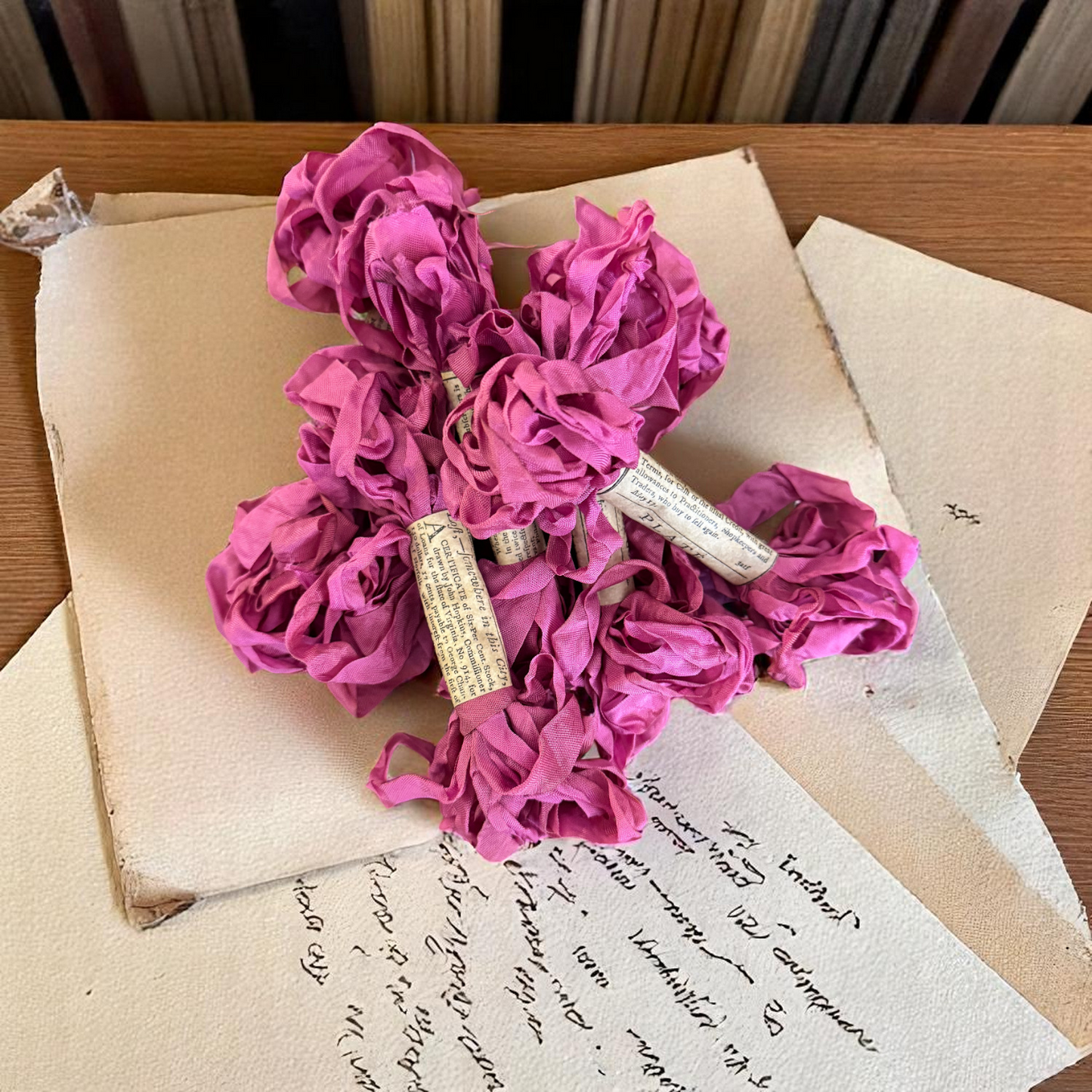 Monahan Papers | Aged Ribbon - Fuchsia