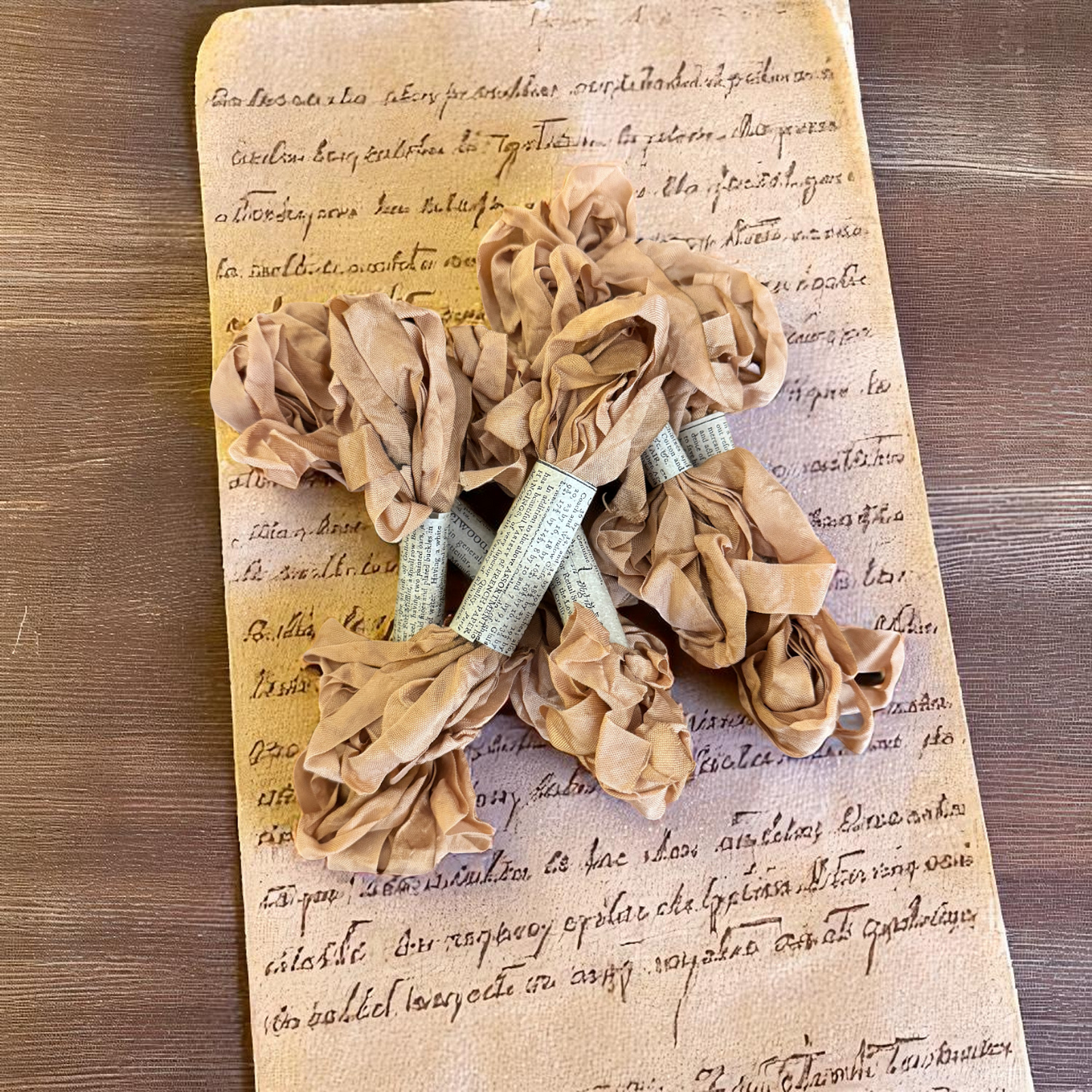 Monahan Papers | Aged Ribbon - Golden Wheat