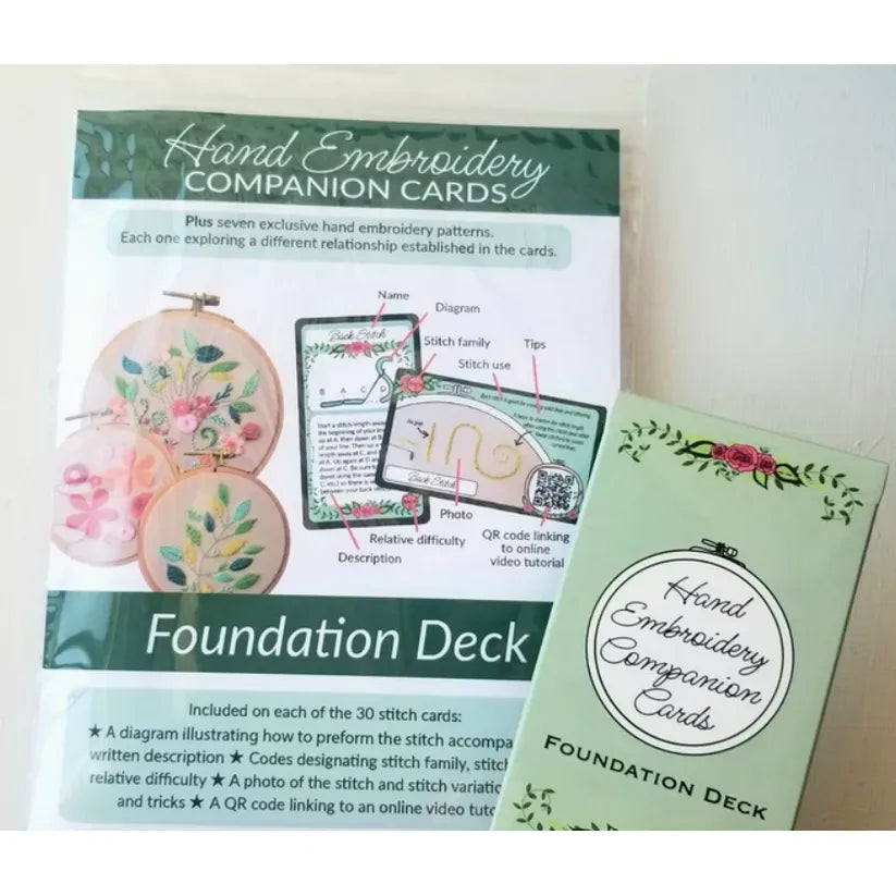 Jessica Long Embroidery | Foundation Deck Companion Cards
