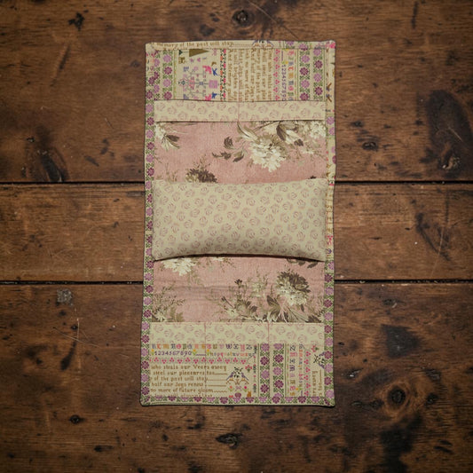 Designed by Cheri | Arm Rest Stitching Caddy Featuring Hands Across the Sea Samplers Fabrics