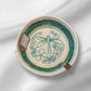 Hand-Crafted ~ Embroidered ~ Fabric Covered Rope Bowl SM