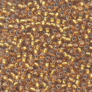 02048 Golden Olive Seed Beads