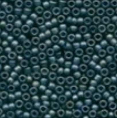 62021 Gunmetal Frosted Seed Beads